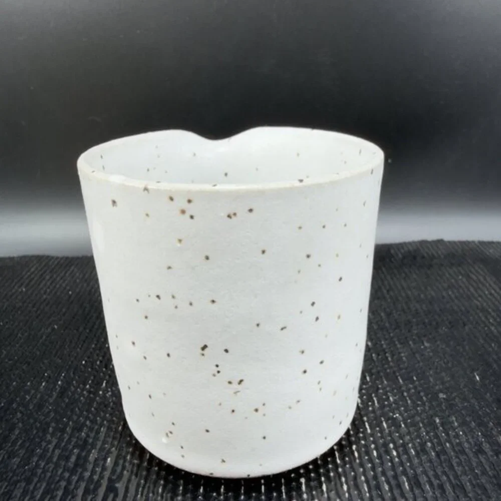 Monarch Pottery Stoneware Hand Made Small Pitcher Creamer Jug Speckled Glaze VTG